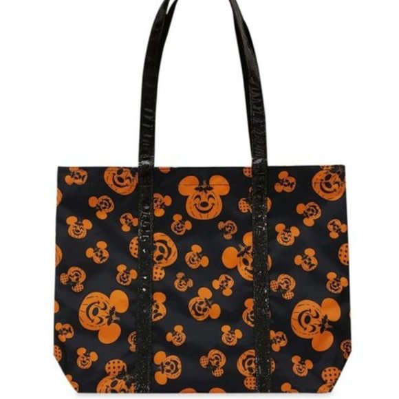 Disney Halloween Mickey & Minnie pumpkin Tote - Picture 1 of 4